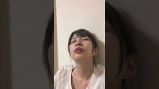 【150-1】初登場 佐藤菜乃花さんの上向きうたた寝寝顔 前半　First appearance Nanoka Sato's upward dozing sleeping face