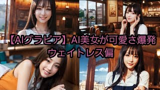 【AIグラビア】AI美女が可愛さ爆発　ウェイトレス偏