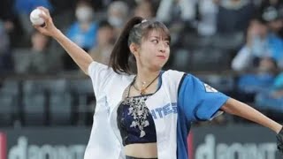 「モーニング娘。’２５ 牧野真莉愛がエスコンフィールドでファーストピッチ🎯⚾️！感動の瞬間🔥」
