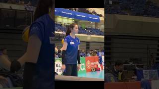 MIYU NAGAOKA hisamitsu springs #volleyball #vollyballputri #shorts
