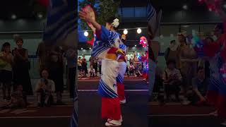 山形県 花笠祭り🧡6 パナソニックの踊り 橋本マナミ Panasonic Traditional Japanese Hanagasa Dance in Yamagata Pref.