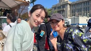 6月にサッカー日本代表と結婚発表の泉里香　祇園祭での人気女優との2ショット披露に「美女2人」の声
