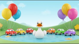 🎶 Miyu Kinderliedjes: Kleurrijke Ballonnen, Witte Eendjes & 5 Auto's! 🎈🚗